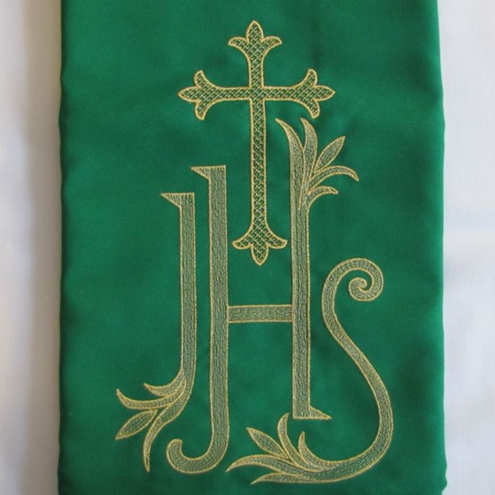 Welon haftowany - IHS (K-502) /zielony