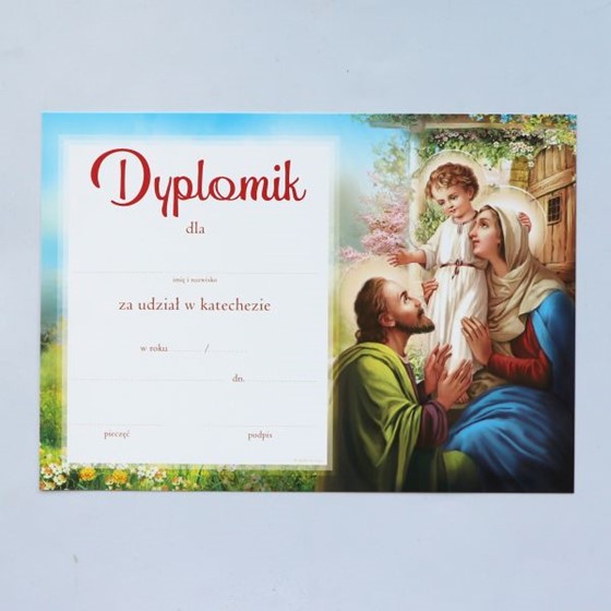 Dyplom ukończenia katechezy - Ogólny (A)