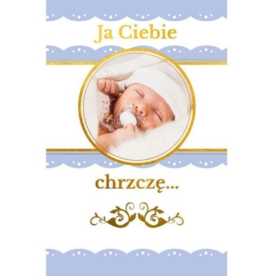 Ja Ciebię chrzczę /Sand - niebieskie