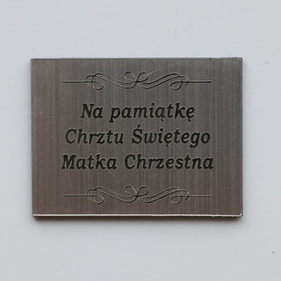 Plakietka chrzcielna /od Matki Chrzestnej