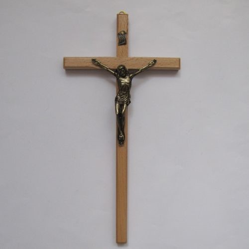 Krzyż wiszący - 24cm /drewniany (ARK jasny)
