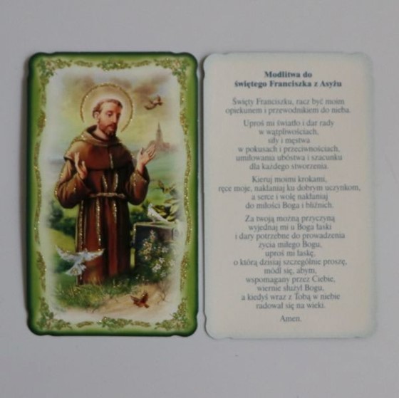 Święty Franciszek z Asyżu /brokat