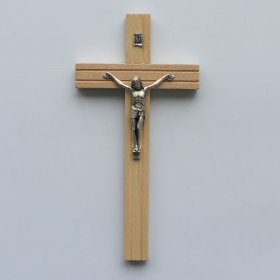 Krzyż wiszący - 20,5cm /drewniany (R-frez jasny)