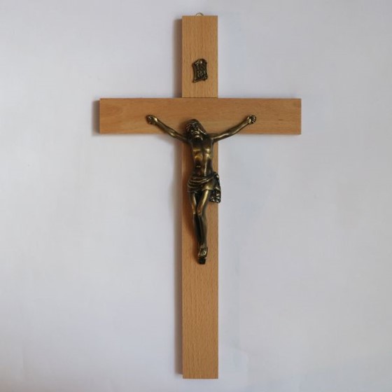 Krzyż wiszący - 42cm /drewniany (ARK-J)