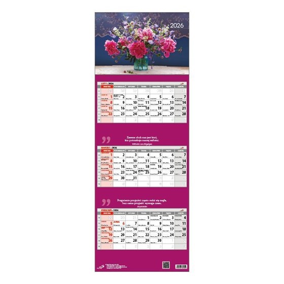 Kalendarz trójdzielny: Kwiaty /(EP)