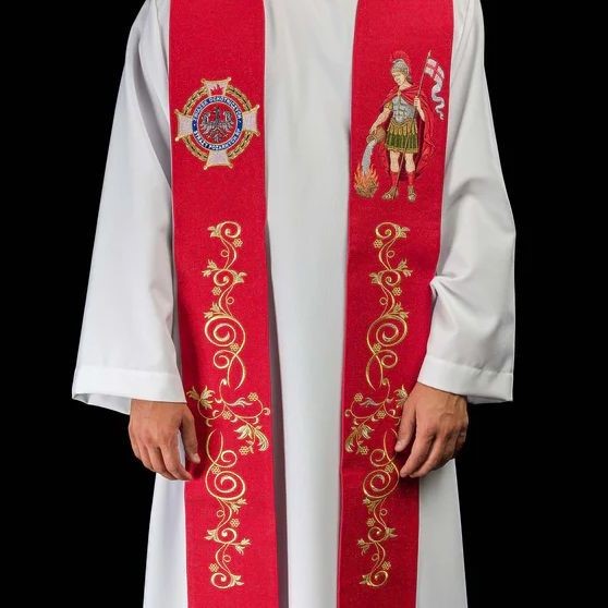 Stuła haftowana (H-008/05) Św. Florian