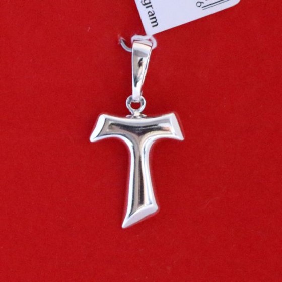 Krzyżyk srebrny - Tau (154)