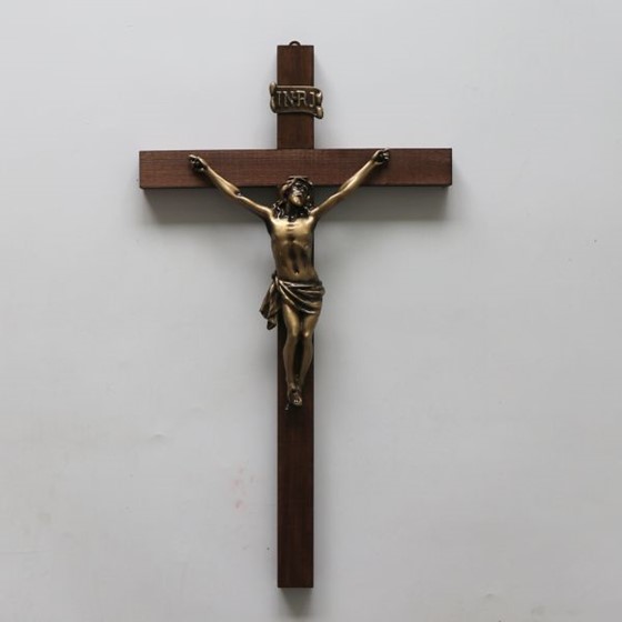 Krzyż wiszący - 42cm /drewniany (J-C)