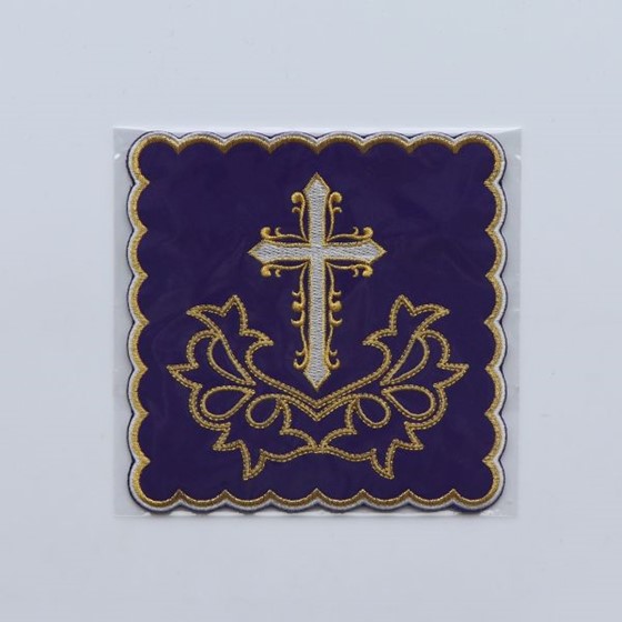 Palka haftowana - Krzyż /fioletowa (KB)