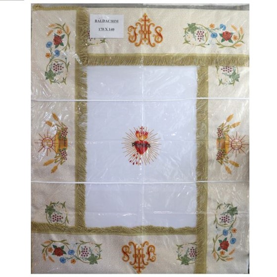 Baldachim sztywny /140x170 cm - haft wypukły