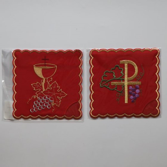 Palka haftowana - Eucharystyczna /czerwona (H)