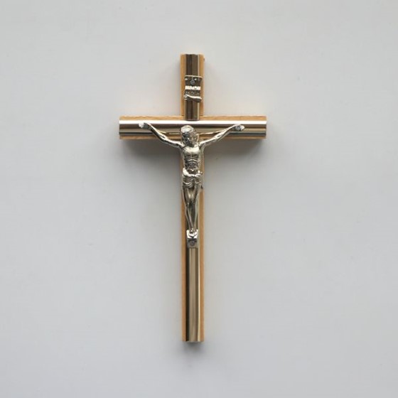 Krzyż wiszący - 13cm /drewniany (R-listwa jasny)