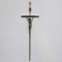 Krzyż wiszący - 25cm /srebny (ARK-S)