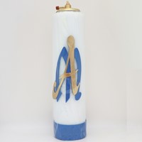 Świeca olejowa - wys. 30cm, śr.80mm (WG-Maryjna)