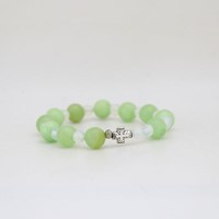 Bransoletka (ROS-różaniec) /jadeit zielony