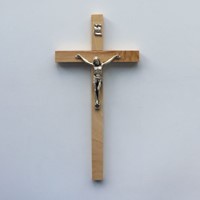 Krzyż wiszący - 27cm /drewniany (R-zwykły jasny)
