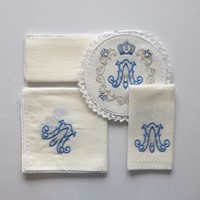 Bielizna haftowana (H-5001) lniana