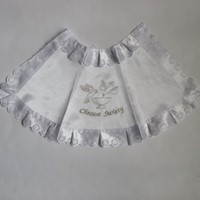 Szatka do chrztu - śliniak /Ptak wypalany S