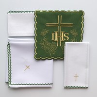 Bielizna haftowana (H-156) /zielona