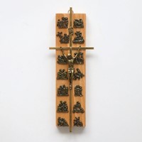 Krzyż wiszący - 21x7cm /drewniany (ARK-J)