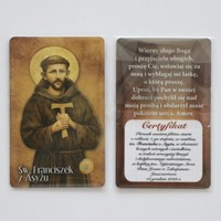 Obrazek z płótnem /Św. Franciszek