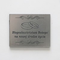 Plakietka ślubna /ogólna
