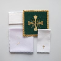 Bielizna haftowana (H-5054) zielona