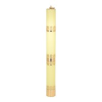 Świeca olejowa - wys. 60cm, śr.63mm /Żółta