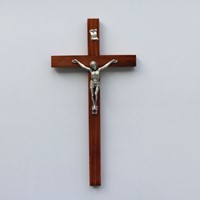 Krzyż wiszący - 27cm /drewniany (R-zwykły ciemny)