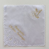Szatka do chrztu - kwadratowa /Ptak Z /koronka