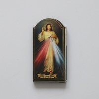 Plakietka z Jezusem Miłosiernym /R 5,1x2,7cm