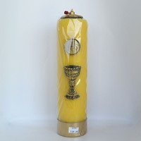 Świeca olejowa - wys. 30cm, śr.80mm (WG-A12) żółta