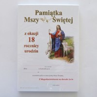 Pamiątka 18 rocznicy urodzin (K-PK-Dobry Pasterz)
