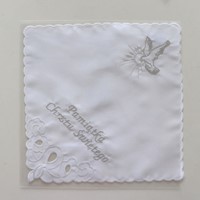 Szatka do chrztu - kwadratowa /Ptak S /koronka