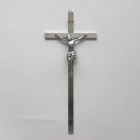 Krzyż wiszący - 35cm /srebrny (ARK)
