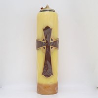 Świeca olejowa - wys. 30cm, śr.80mm (WG-krzyż)