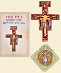 Modlitewnik walki duchowej i krzyż św. Franciszka