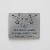 Plakietka ślubna /od Dziadków