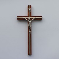 Krzyż wiszący - 27cm /drewniany (R-listwa ciemny)