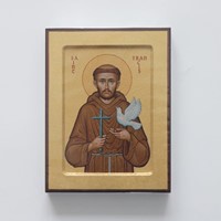 Ikona Świętego Franciszka (R-mała rama) 058