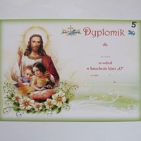 Dyplom ukończenia katechezy - "0" (A-05)