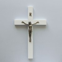 Krzyż wiszący - 31cm /drewniany (OB2 biały)