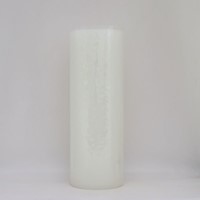 Świeca spalająca - wys. 24cm, śr.85mm (WOL-biała)