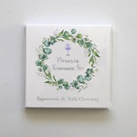 Zaproszenie na Komunię Świętą - Matka Ch. (KZK-KW)