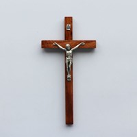 Krzyż wiszący - 20cm /drewniany (R-zwykły ciemny)